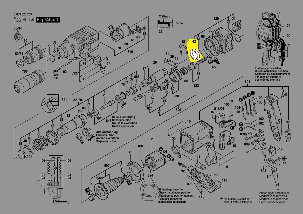 Palier lisse réf. 1 610 202 015